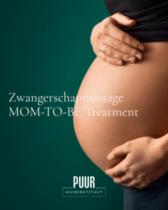 Zwangerschap massage bij PUUR Huidinstituut in Breda, Prinsenbeek en Oosterhout. Mom to be treatment als cadeau! 