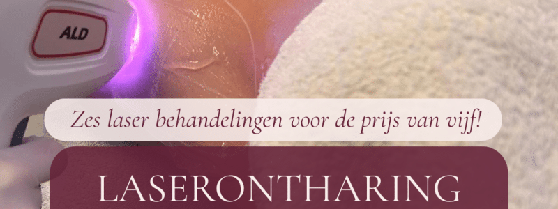 actie laserontharing PUUR Breda Prinsenbeek Oostetrhout Pakket actie 5+1 behandeling gratis
