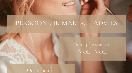 Persoonlijke make-up advies bij PUUR Huidinstituut Oosterhout
