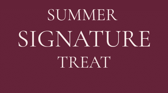 PUUR Summer signature treat seizoensbehandeling
