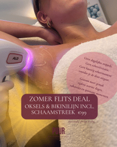 Zomers flits deal laserontharing Oksels & Bikinilijn
